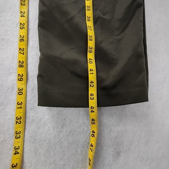 Perry Ellis Portfolio Men's, Olive Green Dress Slacks, Pants, Size 33X32 - Picture 8 of 10